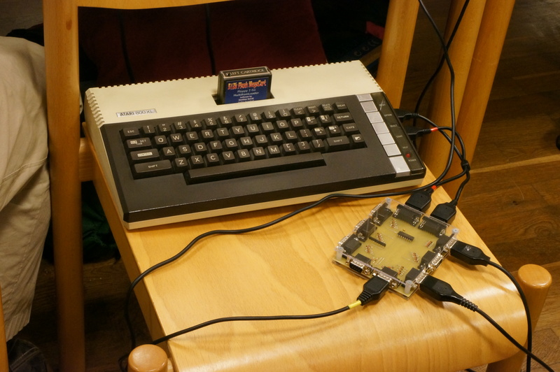 Atari 800XL with Multijoy
